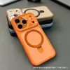 Funda de Teléfono con Soporte Magnético para Apple 18 Pro Max, Compatible con iPhone 16, Transparente, Acabado Mate Tipo Piel para iPhone 15