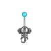 Serie Animal Transfronteriza Uña para el Ombligo al Mayoreo Europea y Americana Acero Inoxidable Moda Zirconio Anillo para el Ombligo Joyería para Perforación