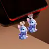 Elegante e Fofo Coelho Popular Transfronteiriço Acrílico Plug de Poeira para Celular Tipo Pingente Type-C