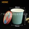 Tazas de Papel Desechables de 16 oz para Helado con Tapa de Papel, Impresión Personalizada, Directo del Fabricante