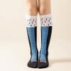 Nueva tendencia máquina de pezuña de vaca divertida calcetines de fitness para adelgazar pantorrilla hasta la rodilla pierna de burro calcetines casuales para el hogar para niños