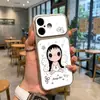 Adecuado para Apple para Transformar Instantáneamente en 18Promax Caricatura Ventana Grande Xiaoyu Funda para iPhone con Carcasa de Corning Suave y Dura Personalización UV