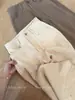Traje Beige de Algodón y Lino Estilo Old Money de Alta Gama Elegante con Pantalones Rectos para Mujer, Nuevo Modelo Verano 2026, Pantalones Casuales Caídos