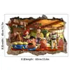 Pegatina de Pared de Dibujos Animados de Toy Story Transfronteriza Diseño de Fondo para Habitación Infantil Pegatina de Oso Fresa Autoadhesiva Impermeable