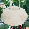 Placa de Árvore Manuscrita em Branco, Placa Introdutória de Madeira Sólida para o Dia da Árvore, Placa de Adoção de Árvore, Placa de Identificação de Planta