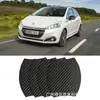Adequado para Peugeot tigela de porta magnética fibra de carbono 208 308 2008 5008 corpo magnético anti-risco e adesivos anti-risco