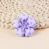 Acessórios de Flor de Cinco Pétalas com Enchimento de Algodão Doce Tecido Bolinhas Acessórios Decorativos Semi-Acabados Para Chapéus de Crianças Roupas Acessórios DIY