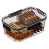 Zhanggong Humidor de Puros Virutas de Madera de Cedro Caja de Envejecimiento Mini Humidor Portátil Set Caja de Puros