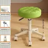 Taburete Bajo con Ruedas, Altura Ajustable, Taburete Redondo Giratorio para Barbería, Uso en Casa, Salón de Belleza, Salón de Uñas, Taburete Bajo Giratorio de Propósito Especial