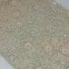 Vestido novo para palco bordado com cordão vestido vestido tecido bordado com lascas tecido bordado com miçangas em pontos