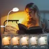 Luz de Anillo LED Soporte para Transmisión en Vivo Luz de Relleno Pinza USB Lámpara de Escritorio Belleza Luz Suave Protección Ocular Lámpara para Estudiantes