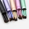 Venta Directa de Fábrica Portátil Juego de 5 Pinceles para Sombra de Ojos de Pelo de Caballo Juego de Brochas de Maquillaje Juego Completo de Maquillaje para Ojos Herramientas de Maquillaje de Belleza