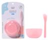Yusha Beauty Set de 4 Piezas para Mascarilla DIY Tazón de Plástico para Mascarilla + Paleta para Mascarilla + Brocha para Mascarilla + Medidor Yi003