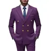 Exportación Transfronteriza Talla Europea de Amazon para Hombre Traje Casual de Doble Botonadura Chaqueta de Traje Formal de Negocios para Hombre