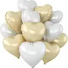 Globos de Papel de Aluminio en Forma de Corazón 12 Piezas Transfronterizos Globos para el Día de San Valentín Flotando en el Aire Globos de Helio Artículos de Decoración para Cumpleaños