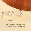 Prata Esterlina S925 Escovada Diamante Duas Cores Flor Pequena Borboleta Passante DIY Artesanal Pulseira Contas Espaçadoras para Pulseira Acessórios