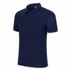 Camiseta polo de algodón puro, mono, camiseta de manga corta, estampado, primavera y verano, equipo publicitario, solapa, herramientas, camiseta polo