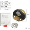 Tapón de Puerta de Acero Inoxidable, Sin Perforación, Anticolisión, Forma de Tortuga de Goma, para Puertas de Habitación y Baño, Tapón de Puerta Semicircular sin Taladro, Succión al Piso