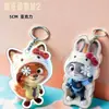 Lindo Dibujo Animado Judy y Nick Pareja Acrílico Llavero Colgante para Mochila Regalo de la Serie Animales Locos