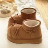 Botas de Nieve para Mujer con Lazo Rojo de Diseño Único, Estilo Coreano Versátil, Cálidas con Forro de Terciopelo, Zapatos de Algodón para Otoño e Invierno
