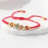 Pulsera trenzada Círculo Qiankun, estilo Nudo Chino, Símbolo de Manzana y Deseo, Fragmentos de Plata, 0 kg Atracciones Turísticas, Fabricante Transfronterizo, Venta al por Mayor de Joyería