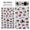Adesivos Fofos de Unhas do Mickey Mouse 5D em Relevo Desenho Animado Mickey e Minnie Adesivos de Unhas Ornaments Estilo Hg