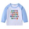 2026 Nueva Camiseta Infantil Transfronteriza de Primavera y Otoño Cuello Redondo Dibujos Animados Manga Larga Camiseta Básica para Niños y Niñas Camiseta de Algodón para Bebé