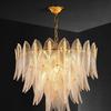 Lustre de luxo pós-moderno todo em cobre para sala de estar, sala de jantar, quarto, lâmpada de villa, lâmpada de designer simples, criativa e com personalidade