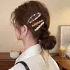 Juego de 3 piezas~Pinzas para el cabello vintage de acetato estilo coreano, Pinzas para flequillo para mujer, Pinzas BB de alta gama nuevas 2025, Accesorios para el cabello