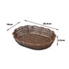 Cesta de Mimbre Sintético para Snacks Plato para Papas Fritas Canasta para Tamales Pastel Cacahuetes Melón Melones Snacks Dim Sum Canasta de Panera Frutero Cesta de Verduras