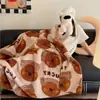 Manta estilo Ins para siesta, manta para aire acondicionado de oficina, manta de sofá, manta pequeña, manta de chal de terciopelo de leche engrosada de invierno