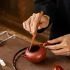 Té cogido té individual tallo de té cucharadita cucharadita boca de tetera pequeña aguja de té pasador doble uso té juego de té accesorios seis caballeros