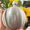 Frasco portátil de aço inoxidável 304, frasco redondo mini espesso 0,15 kg é um utensílio de bebida de metal portátil para uso doméstico