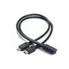 Cable de carga tipo C hembra a 2 USB micro mini USB 3A para teléfonos móviles y tabletas
