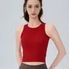 Sujetador deportivo de alto soporte con copa fija, a prueba de impactos, para yoga, con almohadillas en el pecho, secado rápido, cuello redondo, para correr, espalda bonita, camiseta deportiva ajustada