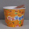 Cubo Desechable para Pollo Frito con Tapa Cubo de Empaque KFC Snacks Marinados Cubo de Papel Engrosado Cubo Familiar Feliz Caja de Empaque