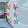 Serie de Estrellas de Mar con Gradiente Brillante Simulada Accesorios de Resina DIY Funda para Teléfono Móvil Hebilla para Zapatos Agujero Materiales Decorativos Venta al por Mayor