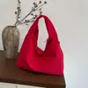 Bolsa de Hombro Plegable Estilo Coreano Perezoso Mochila de Color Sólido Artística Simple para Oficinistas Compras Viajes Bolso Versátil
