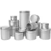 Fabricante de Origen de Guangdong Cajas Redondas de Aluminio Muestras 5G-100G Latas Redondas de Aluminio Cajas para Té de Grado Alimenticio Cajas de Metal en Stock