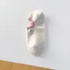 Calcetines de Verano con Bordado de Lazo para Mujer, Calcetines Cortos Antideslizantes, Calcetines de Algodón al por Mayor de Zhuji, Calcetines sin Costuras para Niñas