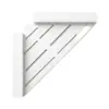 Escurridor de fregadero de encimera, escurridor triangular de cocina, para esponja, estropajo de acero, paño de cocina