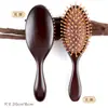 Peine de masaje para el cuero cabelludo de sándalo, placa grande, peine con cojín de aire, peine con bolsa de aire, cuidado de la cabeza del peine, peine de madera antiestático para el cabello, peine de meridianos