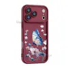 Capa de Celular Transfronteiriça para Apple 15Promax Borboleta Azul e Branca 16 Anti-Queda Capa Macia Iphone17Pm Capa Protetora de Silicone