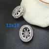 DIY Brazalete de Plata de Ley S925 con Abalorios Vacíos para Abalorios Ovalados Accesorios para Pulseras y Collares Joyería