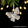 Decoração de Natal mais vendida da Amazon: pingente de árvore de Natal cor de champanhe, enfeite de pendurar com lantejoulas, pingente de floco de neve transparente