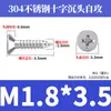 Tornillos Autorroscantes Avellanados Gb846 Acero Inoxidable 304 Cabeza Plana Phillips Tornillos para Madera Extendidos M2.9M3.5M4.2M5.5