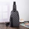 Bolso Cruzado de Gran Capacidad Bolso de Hombro Simple para Hombre Bolso Satchel para Hombre Nuevo a Cuadros Bolso de Pecho para Hombre Mochila Pequeña de Negocios para Hombre
