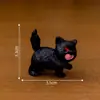 Figuritas de gato naranja en miniatura, creativas y adorables - perfectas para casas de muñecas, decoraciones DIY y como pequeños adornos de escritorio