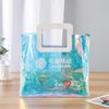 Bolsa de embalaje de regalo de plástico transparente de PVC de colores, bolsa de embalaje para almacenamiento de flores para teléfono móvil, bolsa de compras portátil para cosméticos