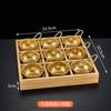Mesa para Restaurante de Hot Pot de Nueve Compartimentos Vajilla Bandeja de Madera para Desayuno Verduras Cocina Japonesa Plato de Guarnición Plato para Barbacoa